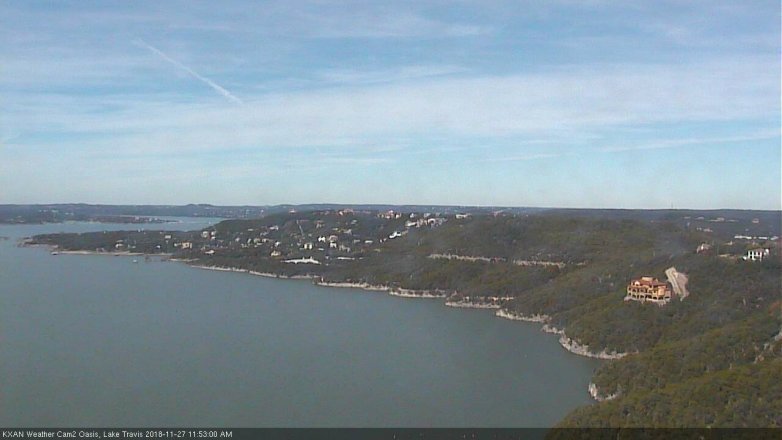 Lake Travis webcam, November 27, 2018 10:55 AM CT