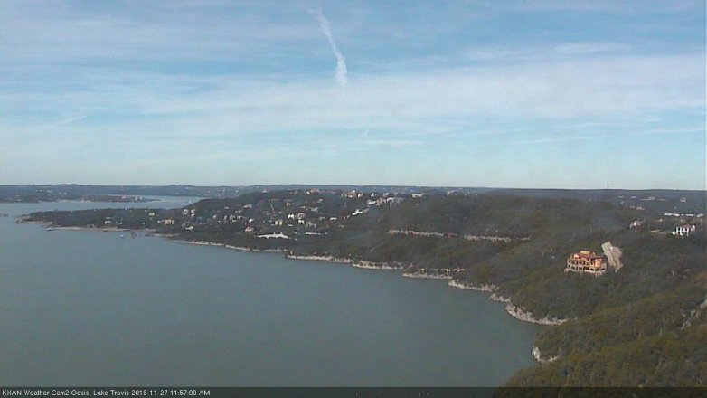 Lake Travis webcam, November 27, 2018 11:00 AM CT