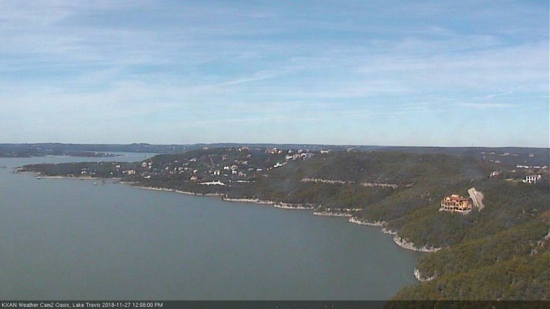 Lake Travis webcam, November 27, 2018 11:10 AM CT