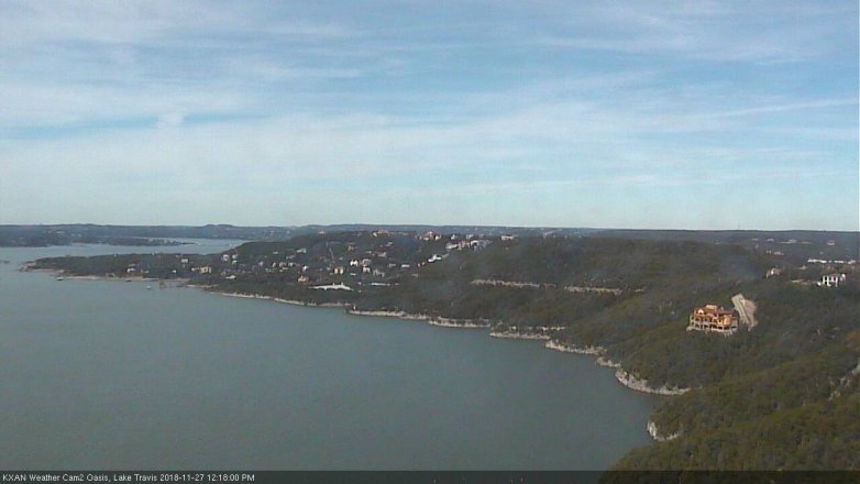Lake Travis webcam, November 27, 2018 11:20 AM CT