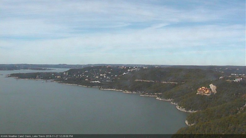 Lake Travis webcam, November 27, 2018 11:30 AM CT