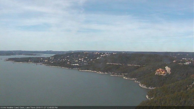 Lake Travis webcam, November 27, 2018 11:50 AM CT