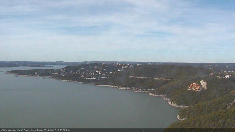 Lake Travis webcam, November 27, 2018 11:55 AM CT