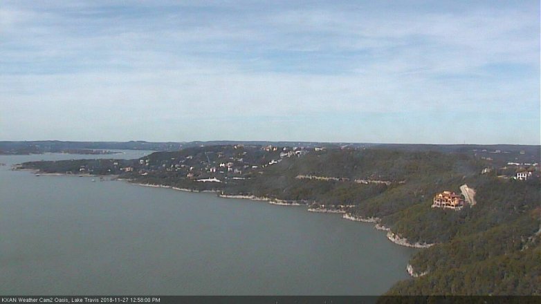 Lake Travis webcam, November 27, 2018 12:00 PM CT