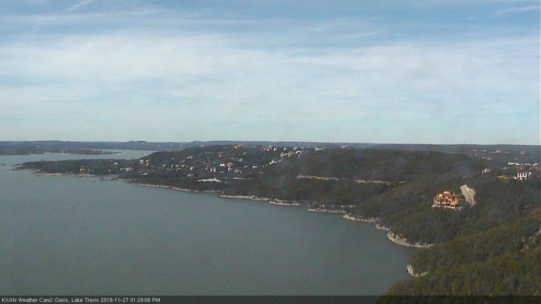 Lake Travis webcam, November 27, 2018 12:30 PM CT