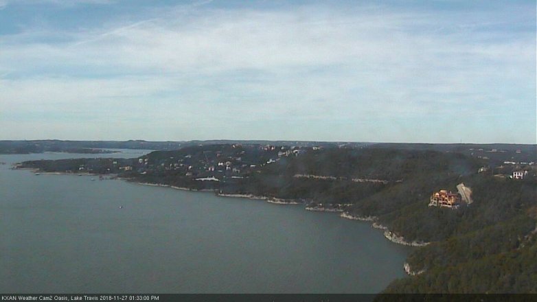 Lake Travis webcam, November 27, 2018 12:35 PM CT