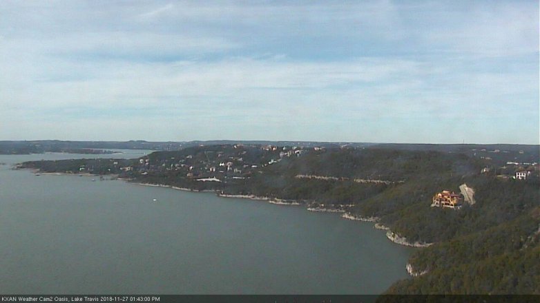 Lake Travis webcam, November 27, 2018 12:45 PM CT