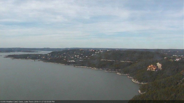 Lake Travis webcam, November 27, 2018 1:05 PM CT