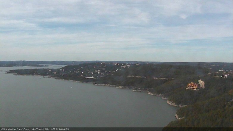 Lake Travis webcam, November 27, 2018 1:10 PM CT