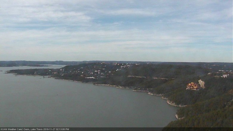 Lake Travis webcam, November 27, 2018 1:15 PM CT