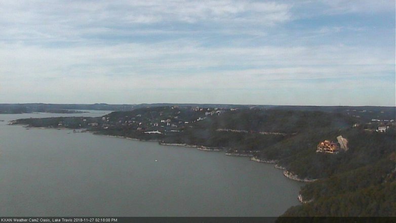 Lake Travis webcam, November 27, 2018 1:20 PM CT