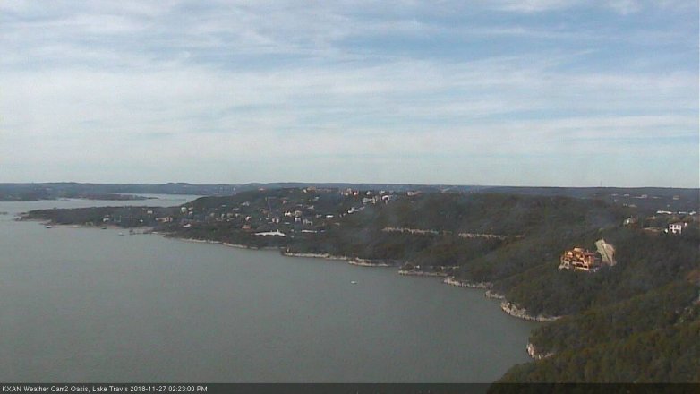 Lake Travis webcam, November 27, 2018 1:25 PM CT