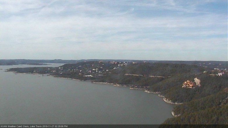 Lake Travis webcam, November 27, 2018 1:30 PM CT
