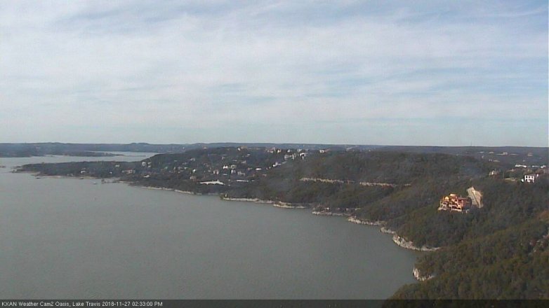 Lake Travis webcam, November 27, 2018 1:35 PM CT