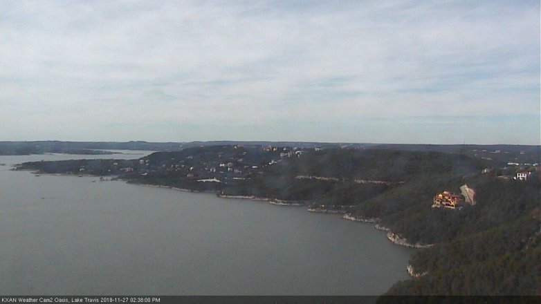 Lake Travis webcam, November 27, 2018 1:40 PM CT