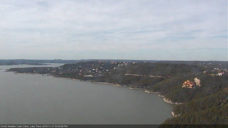 Lake Travis webcam, November 27, 2018 1:45 PM CT