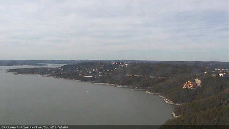 Lake Travis webcam, November 27, 2018 2:00 PM CT