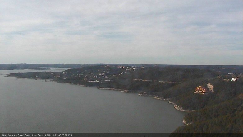 Lake Travis webcam, November 27, 2018 2:30 PM CT