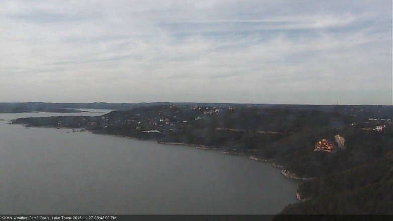 Lake Travis webcam, November 27, 2018 2:45 PM CT
