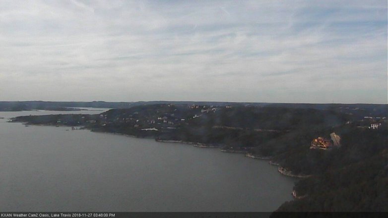 Lake Travis webcam, November 27, 2018 2:50 PM CT