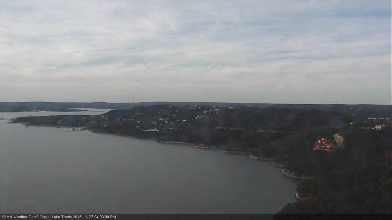 Lake Travis webcam, November 27, 2018 3:05 PM CT
