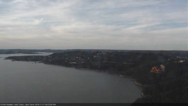 Lake Travis webcam, November 27, 2018 3:25 PM CT
