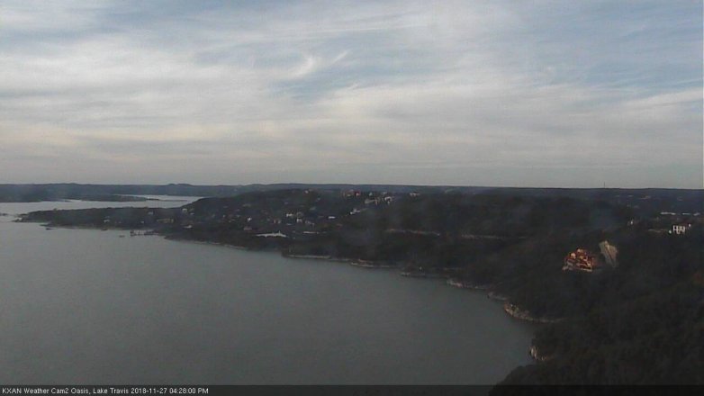 Lake Travis webcam, November 27, 2018 3:30 PM CT