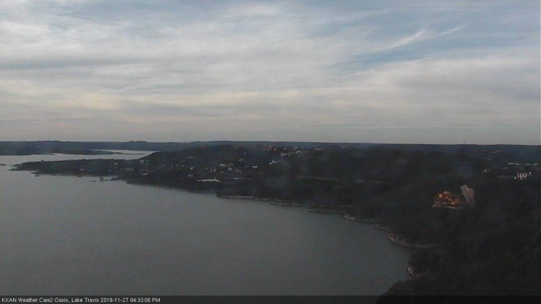Lake Travis webcam, November 27, 2018 3:35 PM CT