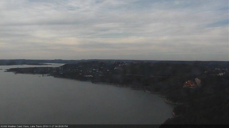 Lake Travis webcam, November 27, 2018 3:40 PM CT