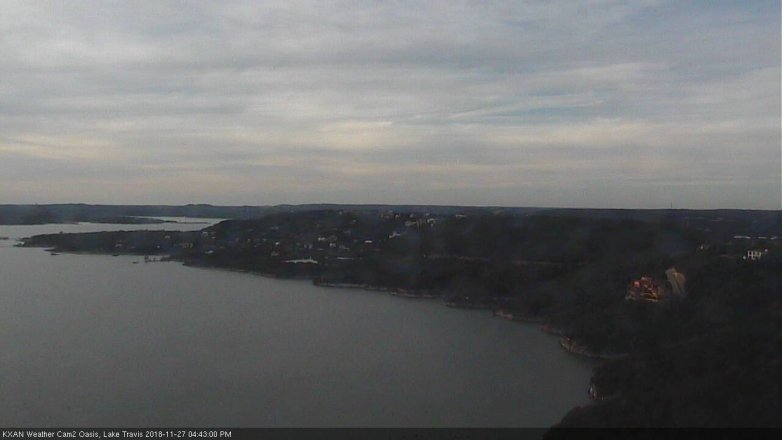Lake Travis webcam, November 27, 2018 3:45 PM CT