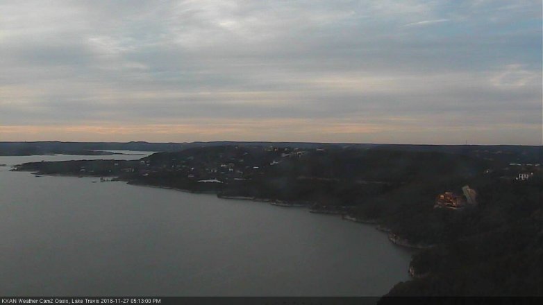 Lake Travis webcam, November 27, 2018 4:15 PM CT
