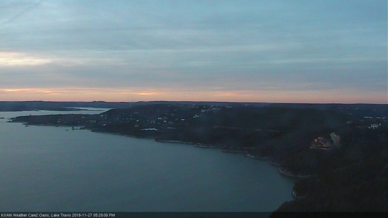Lake Travis webcam, November 27, 2018 4:30 PM CT