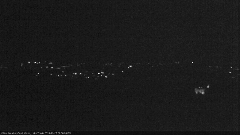 Lake Travis webcam, November 27, 2018 8:00 PM CT