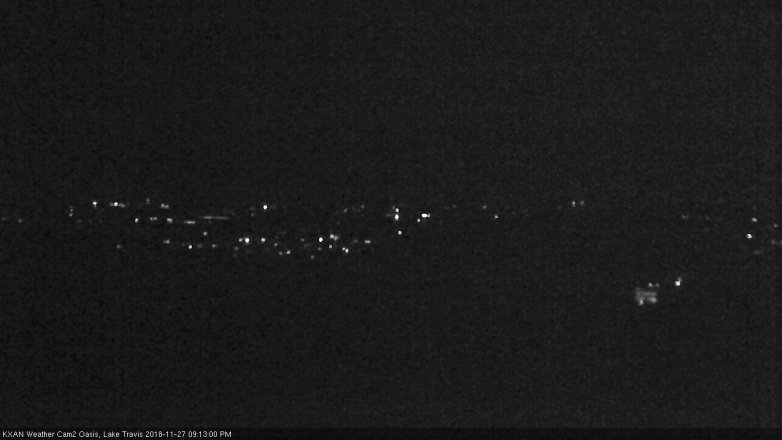 Lake Travis webcam, November 27, 2018 8:15 PM CT