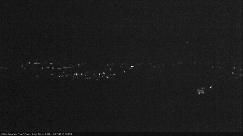 Lake Travis webcam, November 27, 2018 8:20 PM CT