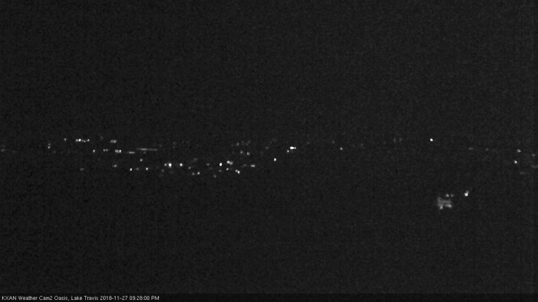 Lake Travis webcam, November 27, 2018 8:30 PM CT