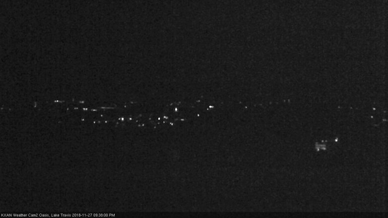 Lake Travis webcam, November 27, 2018 8:40 PM CT