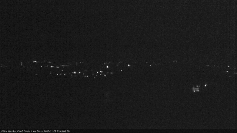 Lake Travis webcam, November 27, 2018 8:45 PM CT