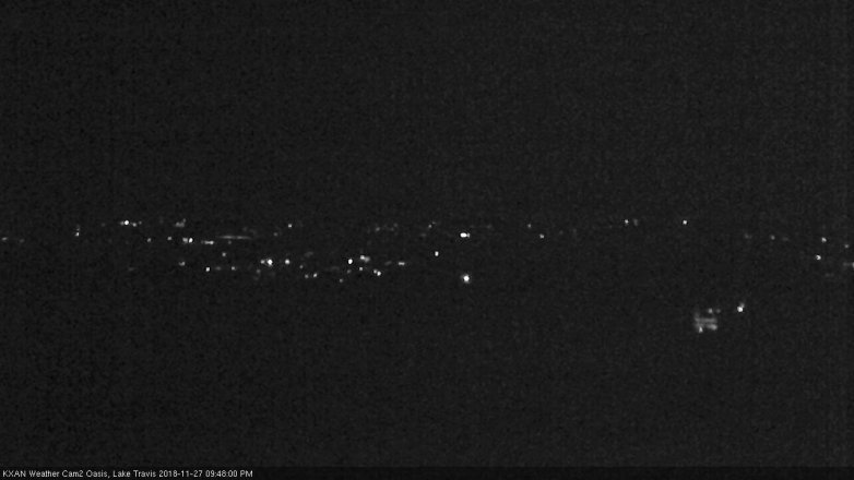Lake Travis webcam, November 27, 2018 8:50 PM CT