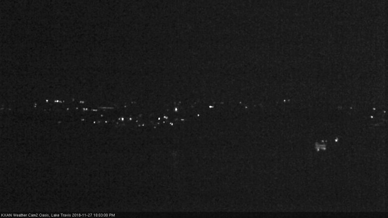 Lake Travis webcam, November 27, 2018 9:05 PM CT