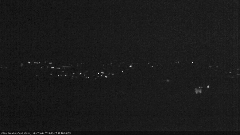 Lake Travis webcam, November 27, 2018 9:20 PM CT
