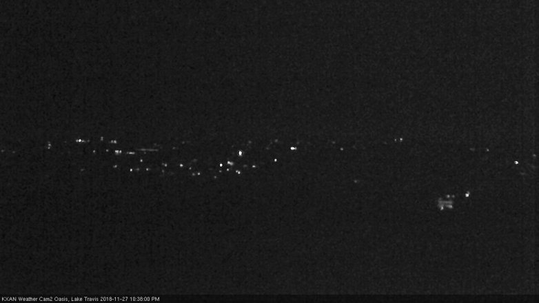 Lake Travis webcam, November 27, 2018 9:40 PM CT