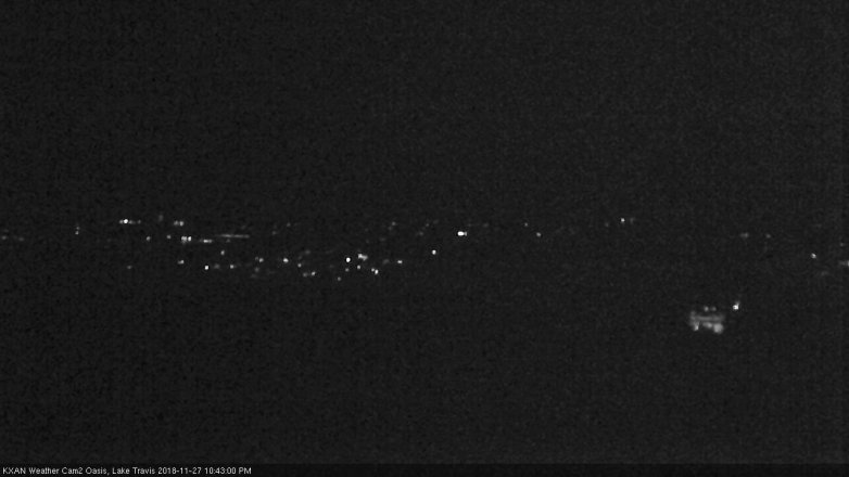 Lake Travis webcam, November 27, 2018 9:45 PM CT