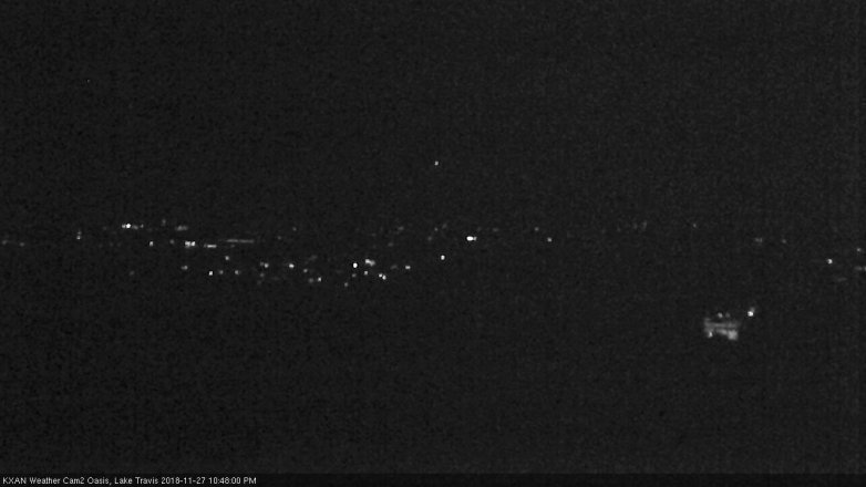 Lake Travis webcam, November 27, 2018 9:50 PM CT