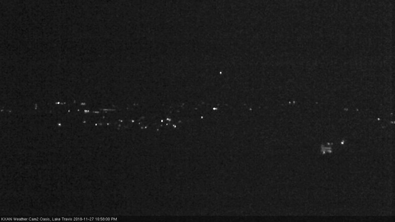 Lake Travis webcam, November 27, 2018 10:00 PM CT