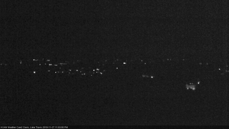 Lake Travis webcam, November 27, 2018 10:05 PM CT