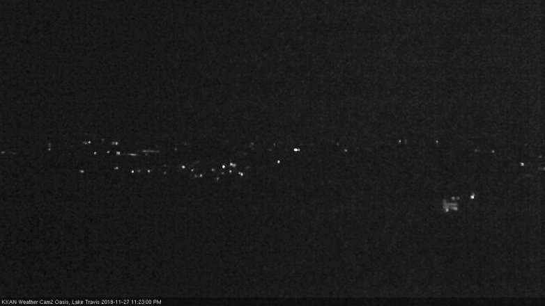 Lake Travis webcam, November 27, 2018 10:25 PM CT