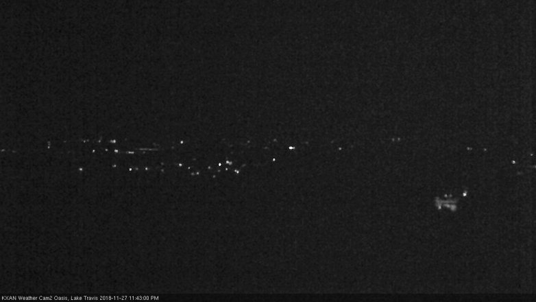 Lake Travis webcam, November 27, 2018 10:45 PM CT