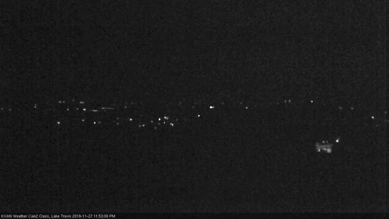 Lake Travis webcam, November 27, 2018 10:55 PM CT