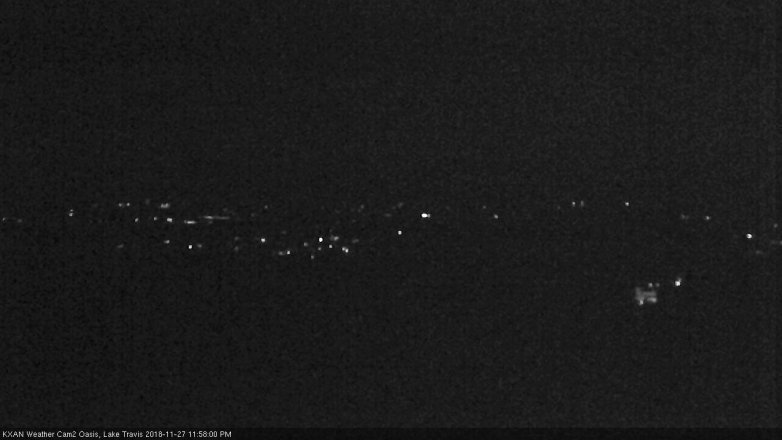 Lake Travis webcam, November 27, 2018 11:00 PM CT